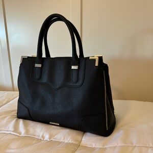 Rebecca Minkoff Amorous Satchel Black Leather Purse